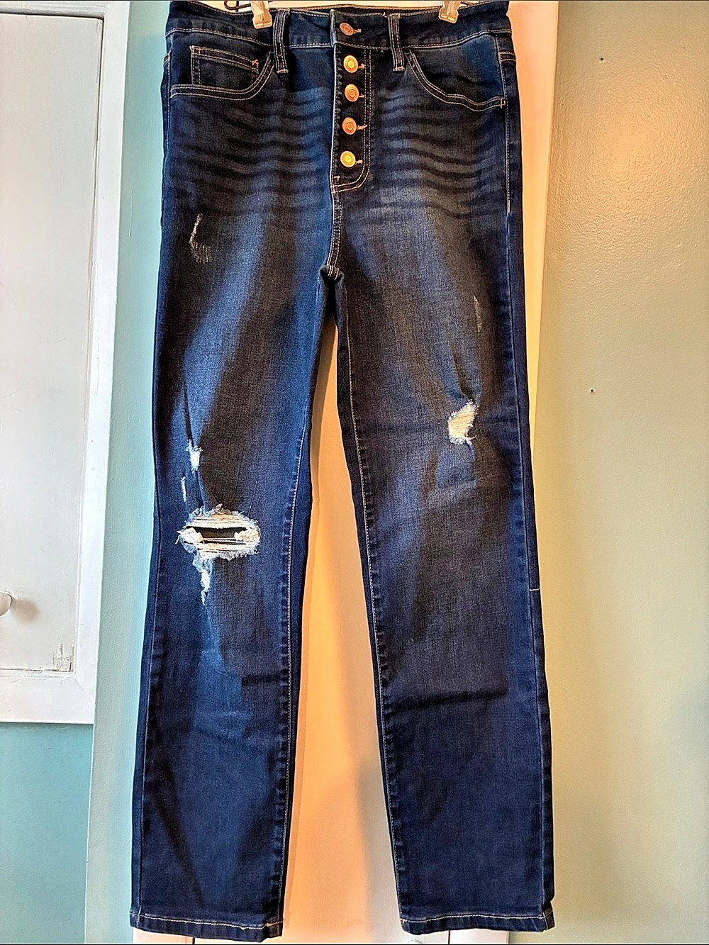 No Boundaries jeans Distressed Skinny in Blue size 11
